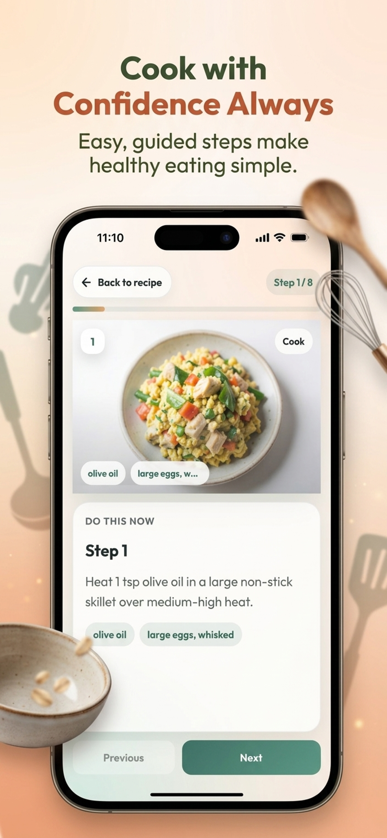 Cook with confidence
